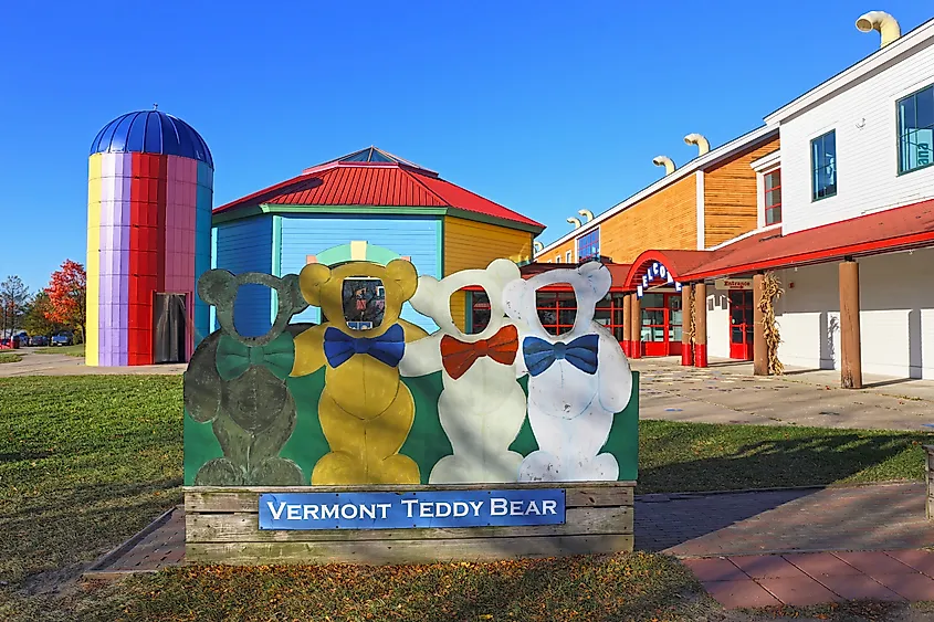 The Vermont Teddy Bear Factory in Shelburne, Vermont