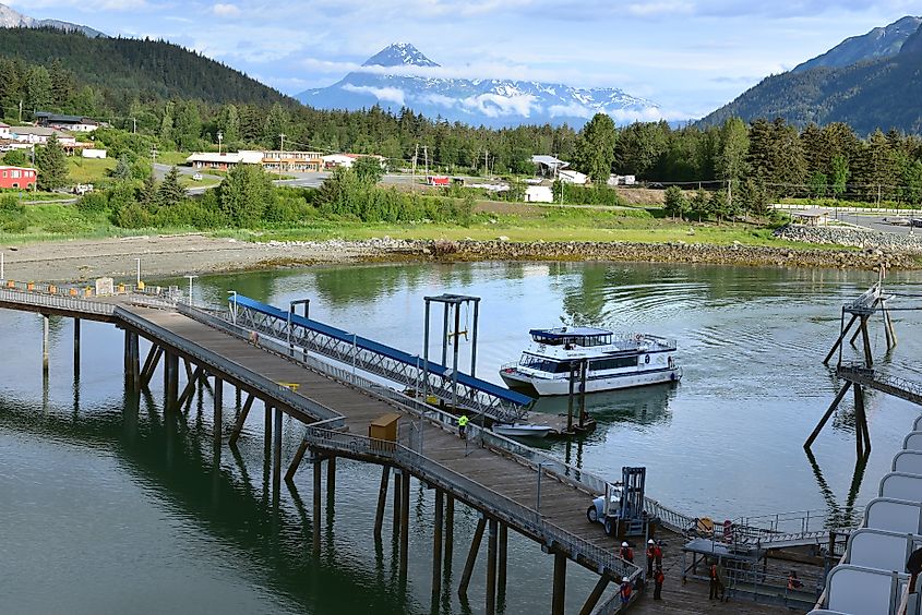 Cruise ships in Haines, Alaska.