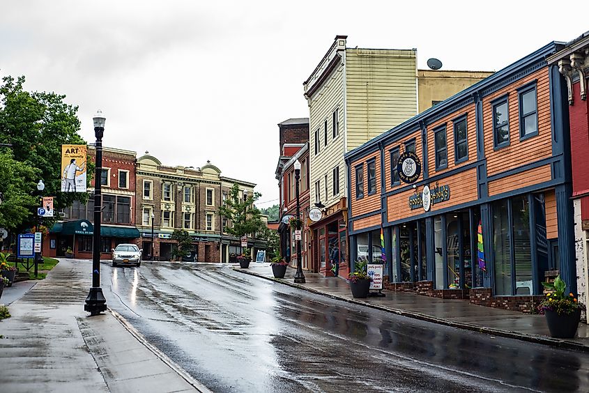 Broadway in Saranac Lake, New York. Editorial credit: KMarsh / Shutterstock.com