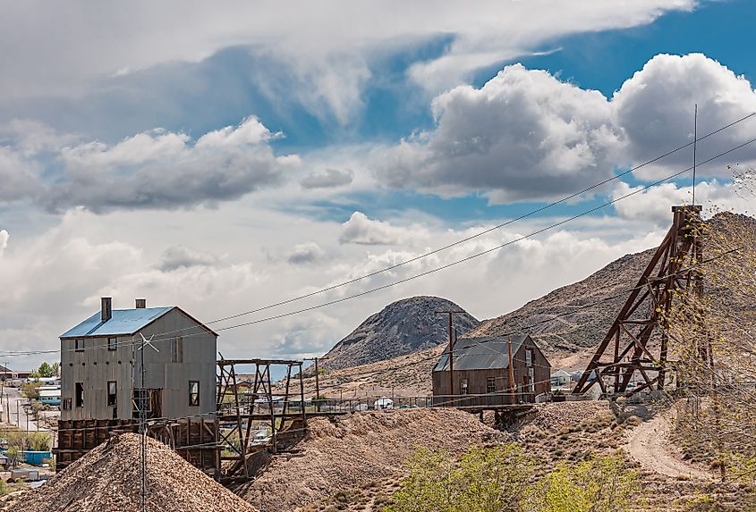 Historic Mining Park in Tonopah, Nevada.