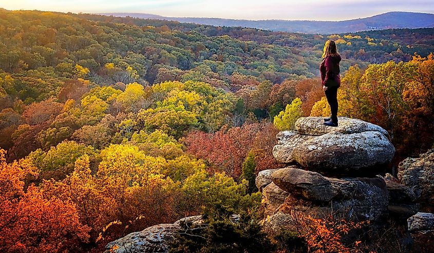 Garden of the Gods in Shawnee National Forest Illinois.