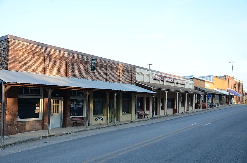 Calico Rock Historic District in Calico Rock, Arkansas.