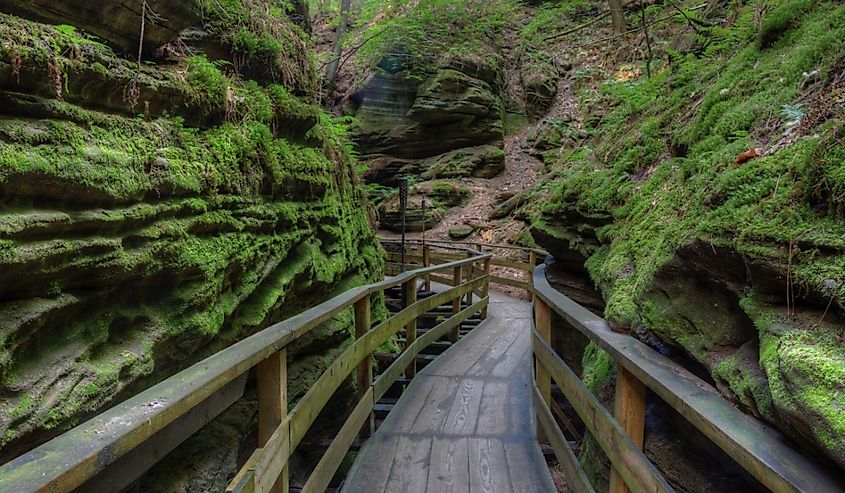 Witches Gulch is a hidden Attraction in Wisconsin Dells and can only be reached by Boat