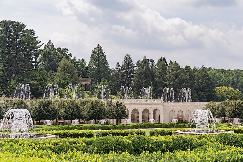 Longwood Gardens is in Kennett Square, Pennsylvania