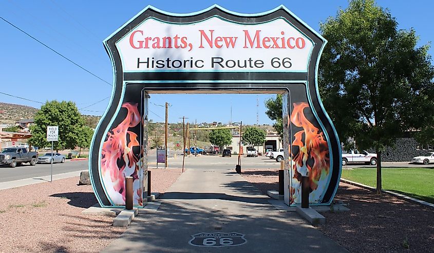 Historic old route 66 roadside attraction in Grants, New Mexico.