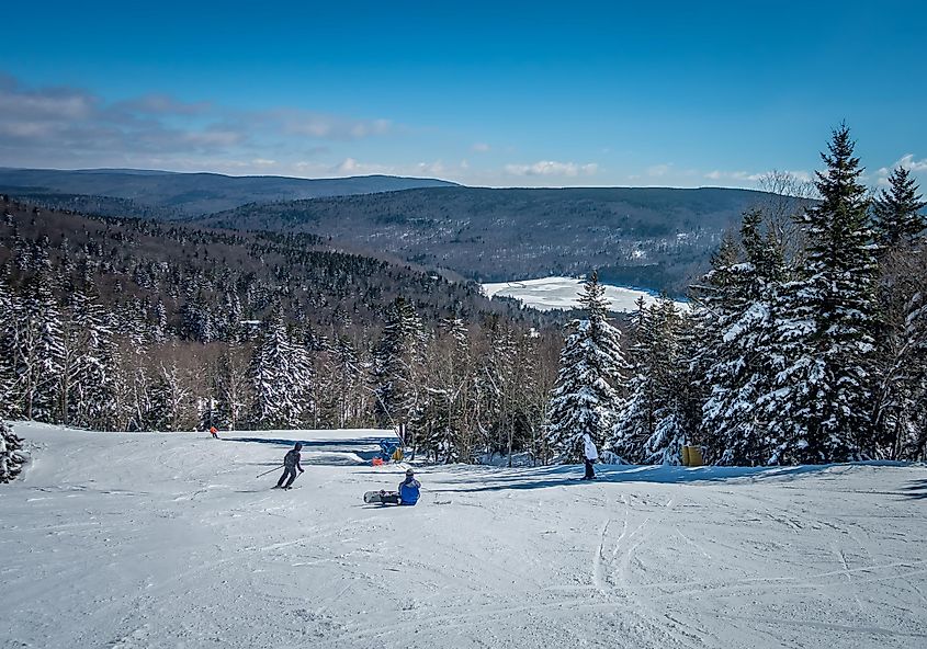 Scenic nature around Snowshoe Ski Resort, Cass, West Virginia.