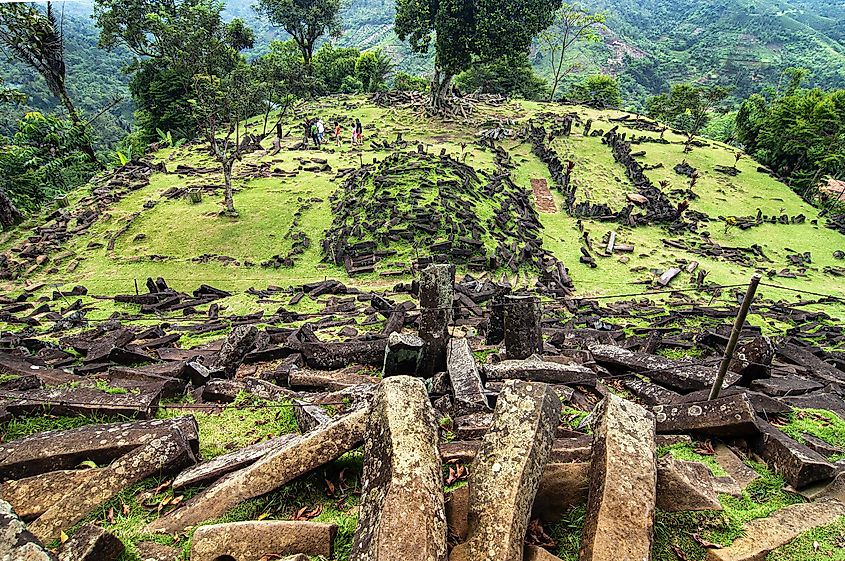 Ancient ruins of Gunung Padang.