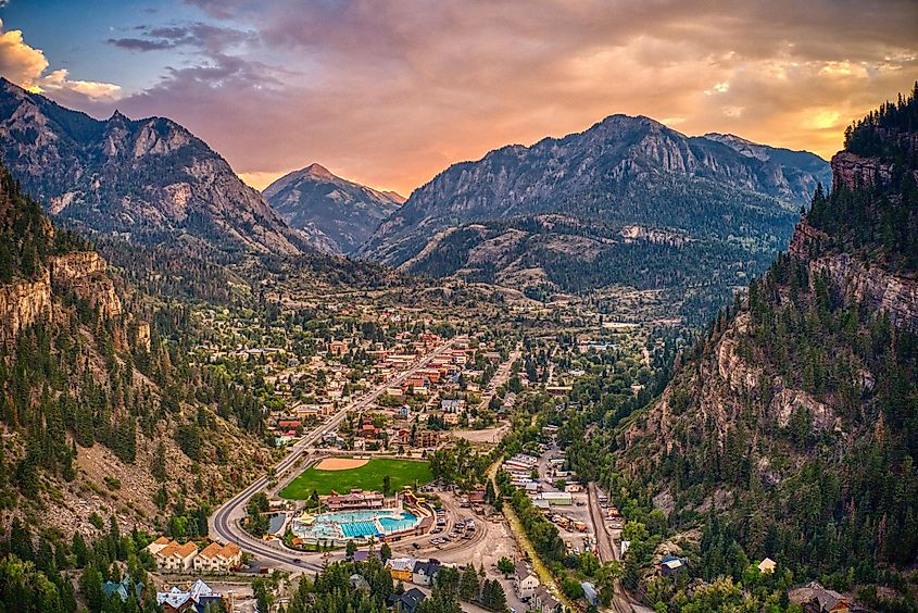 The gorgeous town of Ouray in Colorado.