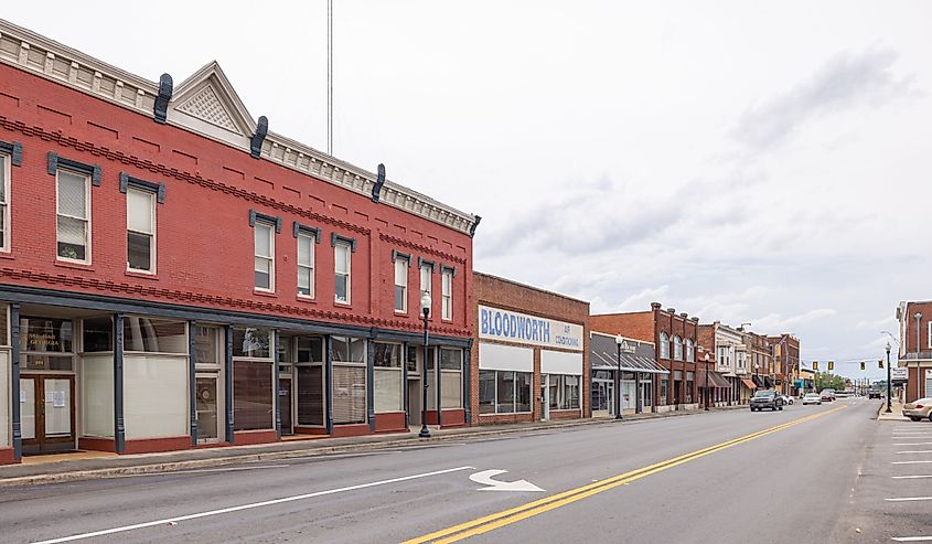 Tifton, Georgia, the old business district on 2nd Street