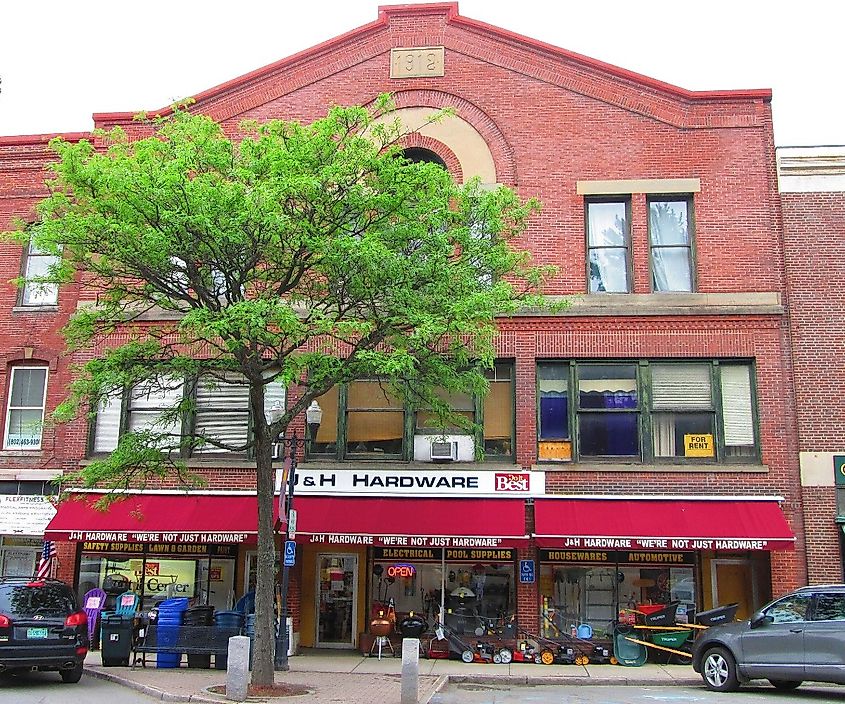 The Commercial Block, at 20 Square in Bellows Falls, Vermont.