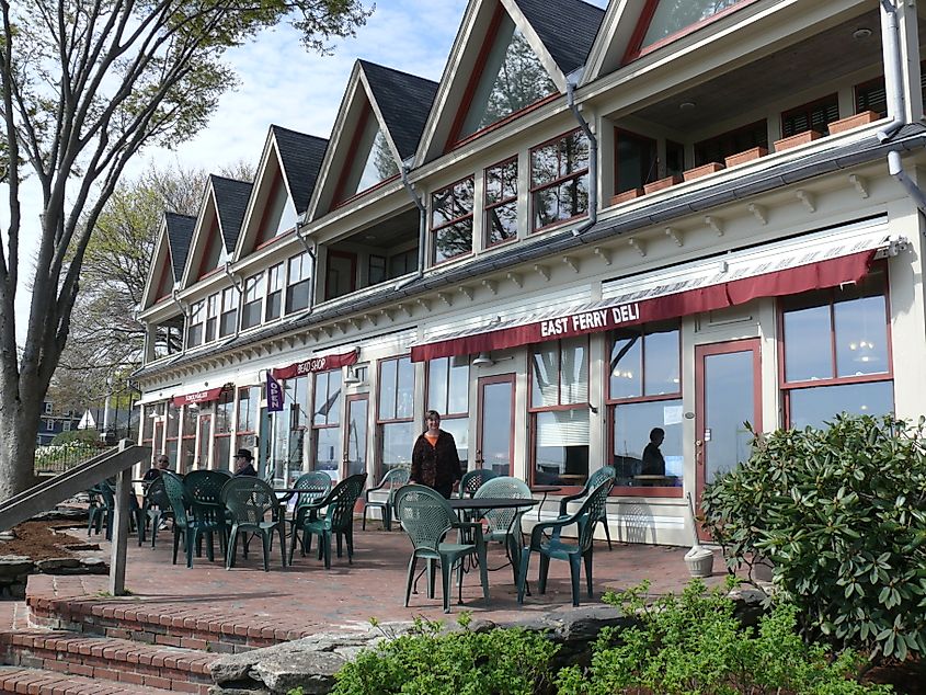 Shops in Jamestown, Rhode Island.