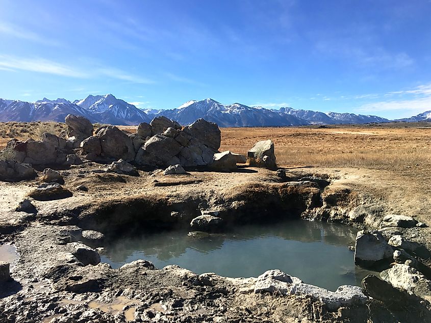 Wild Willy's Hot Spring near Mammoth Lake, California.