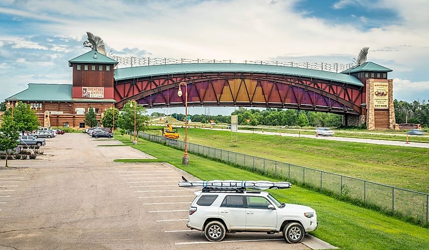 View of Great Platte River Road Archway Monument