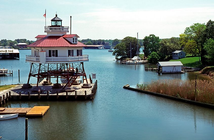 Calvert Marine Museum, Drum Point Lighthouse in Solomons Island, Maryland