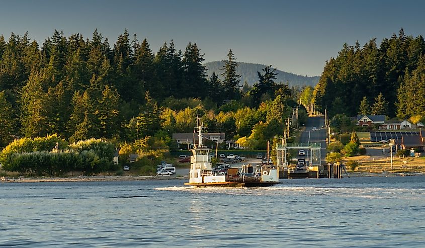 Guemes Island Ferry crossing from Anacortes