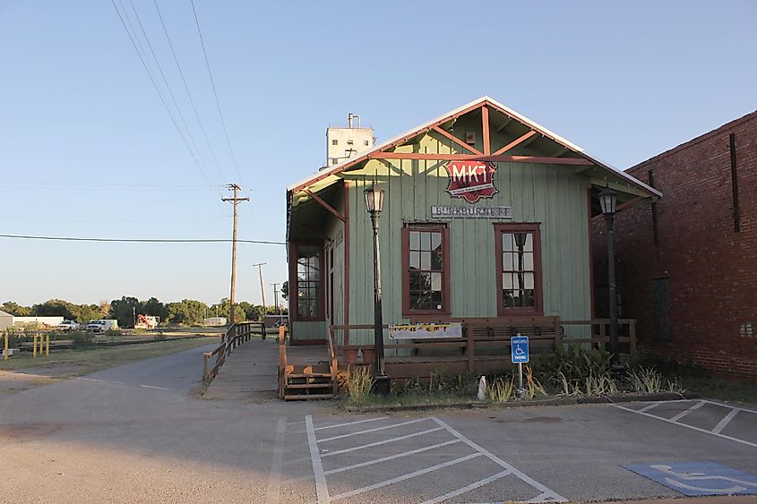 Former Missouri-Kansas-Texas Railroad depot
