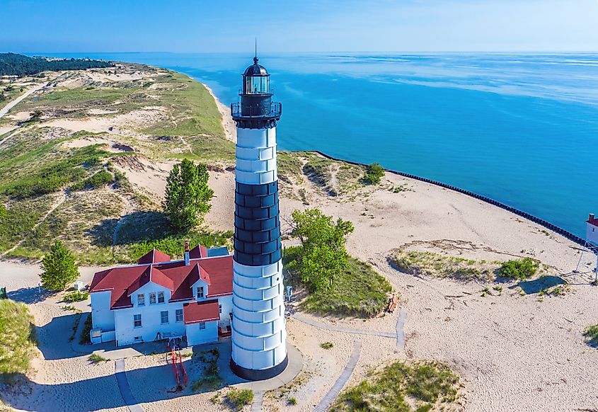 Big Sable Point Lighthouse in Ludington, Michigan.