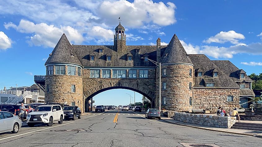 The iconic Narragansett Towers in Narragansett, Rhode Island