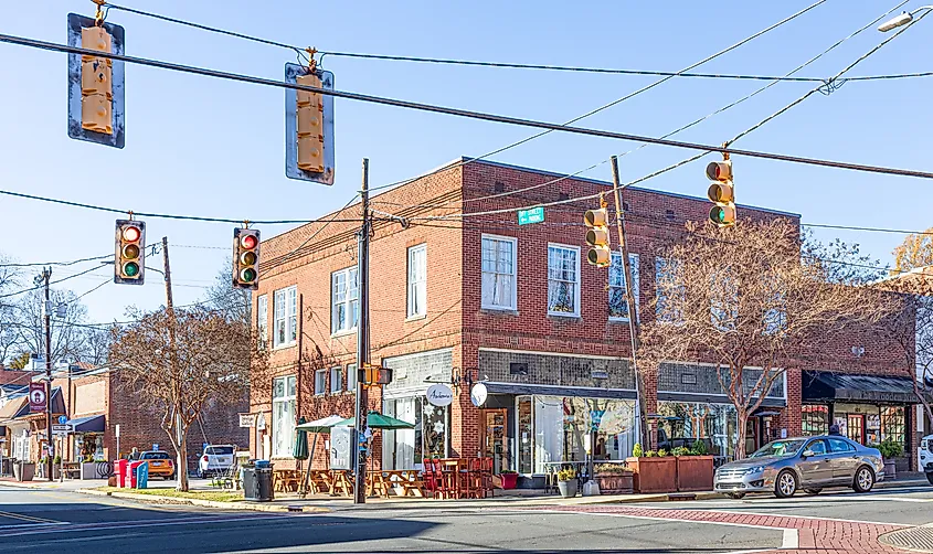 Italian Restaurant on Churton and King Streets in Hillsborough, North Carolina