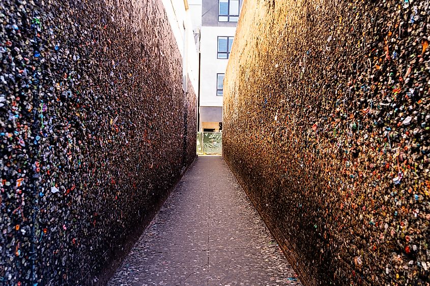 Bubblegum Alley in San Luis Obispo, California.