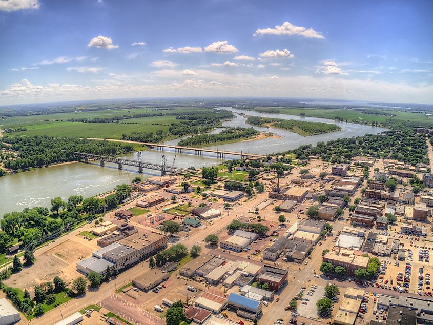 Yankton, South Dakota: A college town in the Midwest located along the Missouri River.