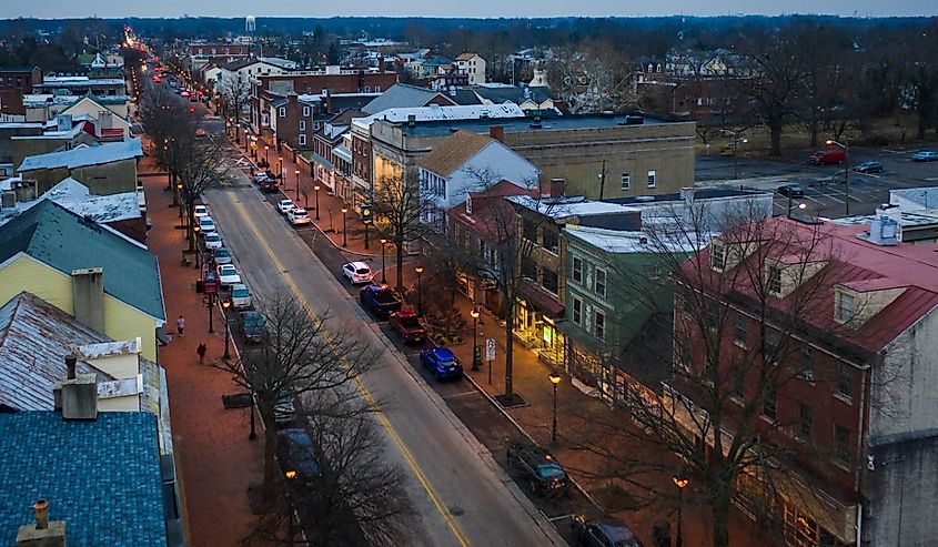 Aerial of Burlington, New Jersey