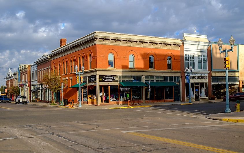 Historic downtown of Laramie, Wyoming
