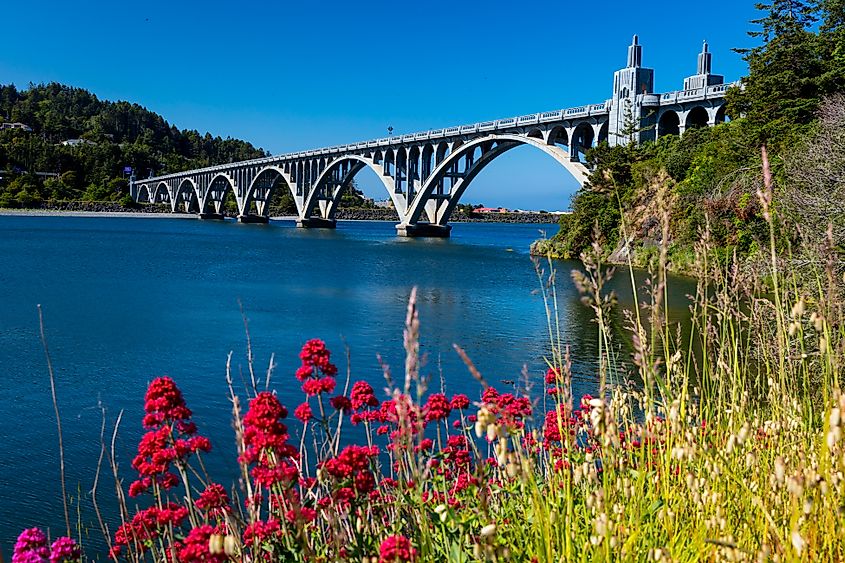 Rogue River Bridge Gold Beach, Oregon.