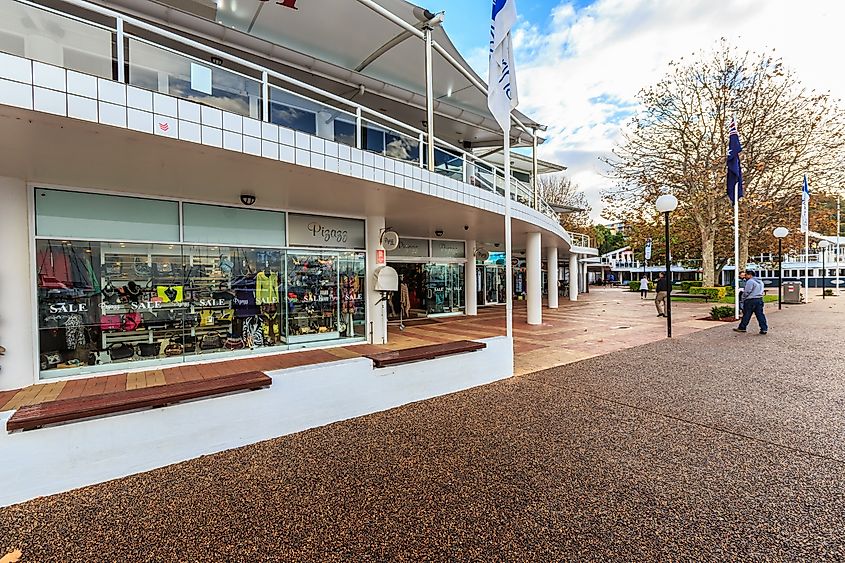 Shopping malls at Nelson Bay, Australia