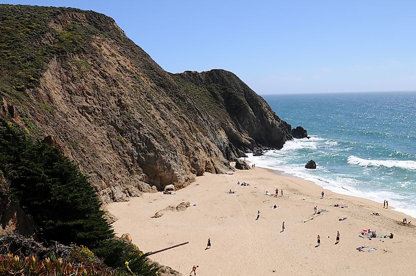 Graywhale Cove State Beach, near Montara, California.