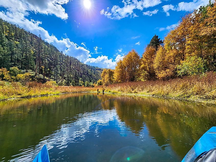 Autumn landscape near Payson in Arizona.