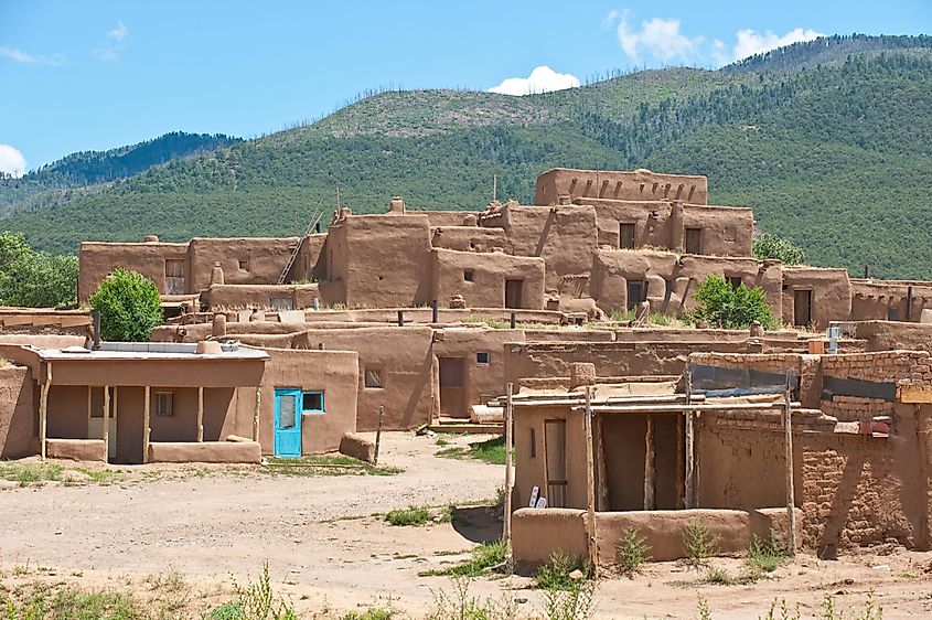 Adobe house in Taos Pueblo, New Mexico