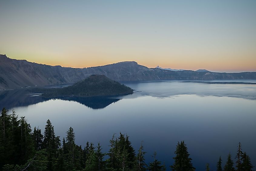 A sunset at Crater Lake. Photo credit: Brendan Cane