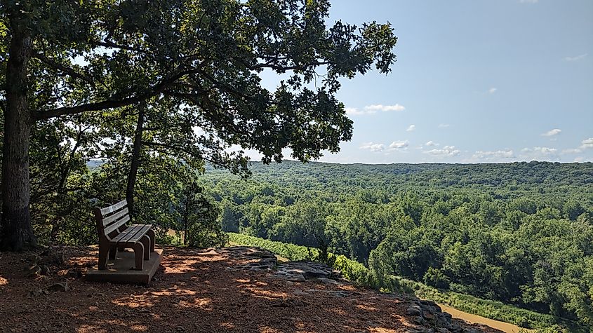 View from Castle Wood State Park.