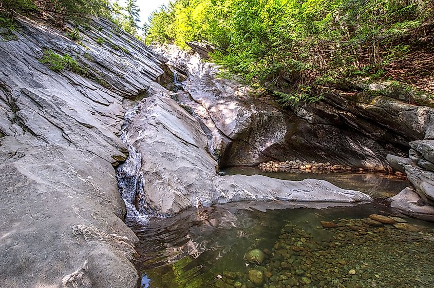 Hamilton falls is in Jamaica state park in Vermont.