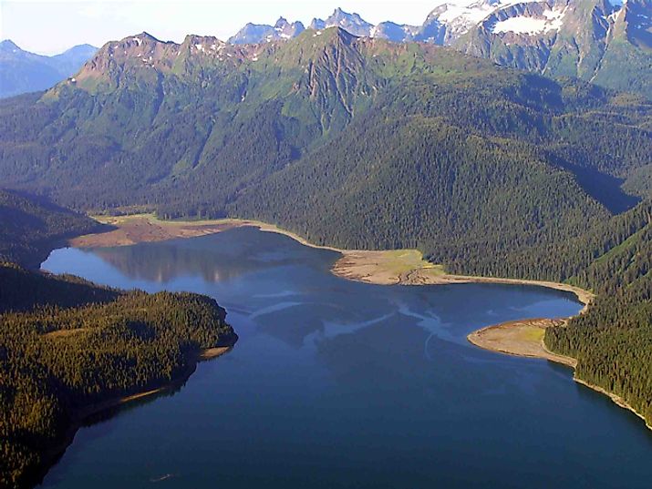 Windfall harbor, a natural harbor in Admiralty Island National Monument, Alaska