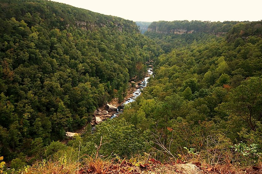 Little River Canyon, Fort Payne, Alabama. 