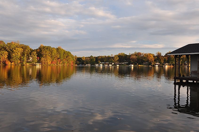 The view across Lake Lyman, SC