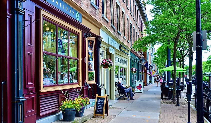 Downtown Skaneateles, New York.