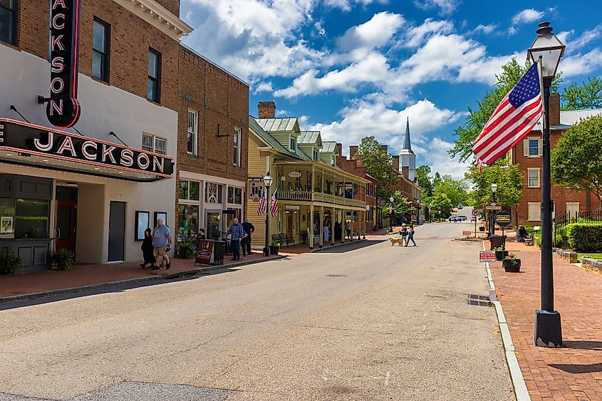 Downtown Jonesborough, Tennessee.