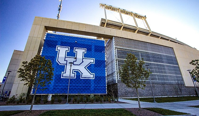 The Commonwealth Stadium is the football stadium for the University of Kentucky Wildcats.