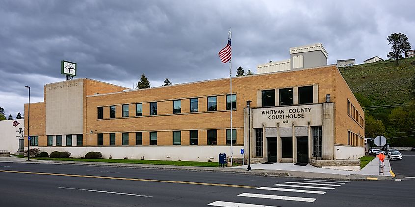 The Whitman County Courthouse in Colfax, Washington.