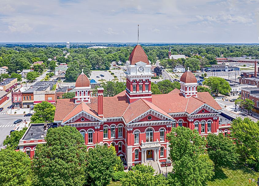 The Lake County Courthouse, in Crown Point, Indiana, United States.