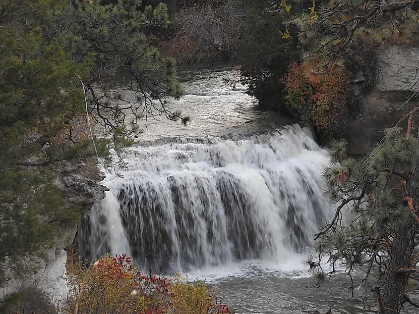 The Snake River Falls near Valentine, Nebraska.