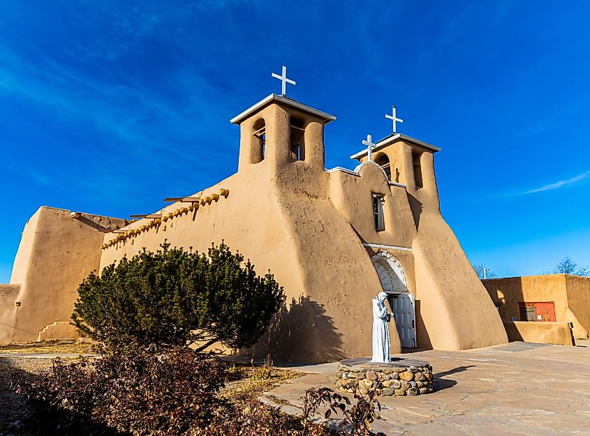 Front View of San Francisco de Asís Mission Church,Rancho de Taos, New Mexico,