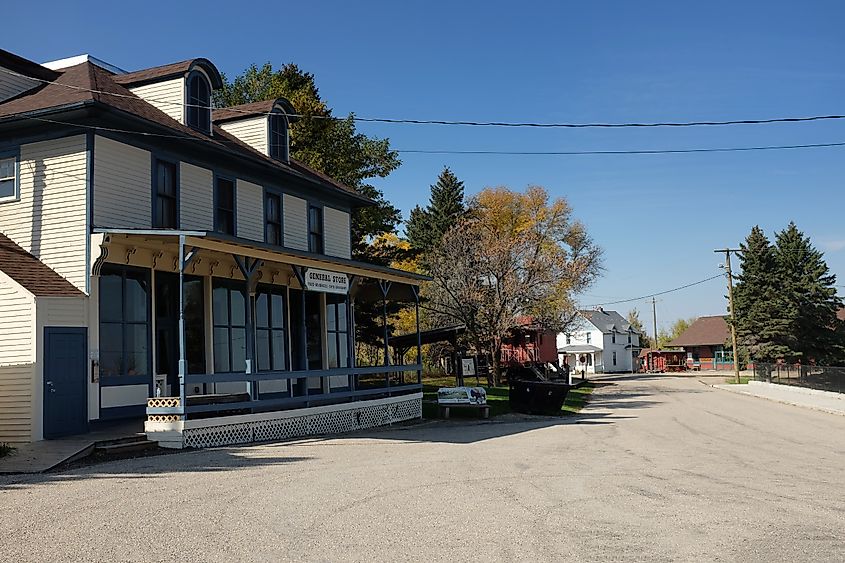 Street view in Jamestown, North Dakota.