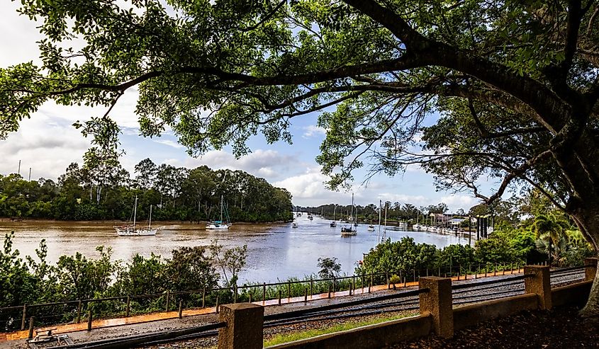 Mary River in the coastal city of Maryborough, Queensland.