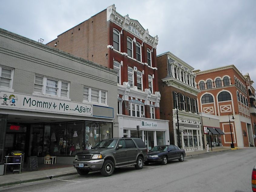 Historic District in downtown Washington, Missouri.