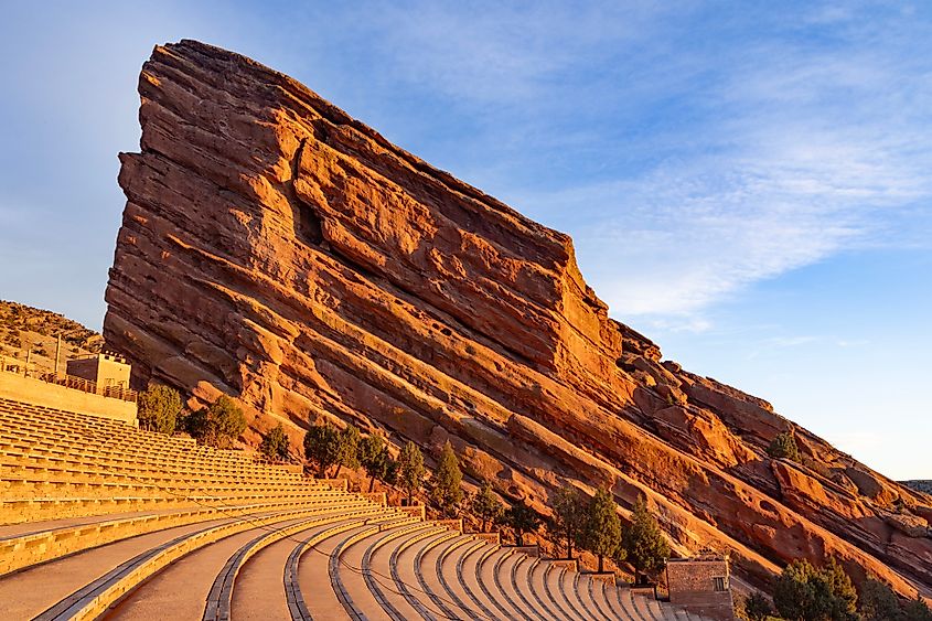 Red Rocks Amphitheater in Colorado (Credit: Yobab via Shuttersstock)