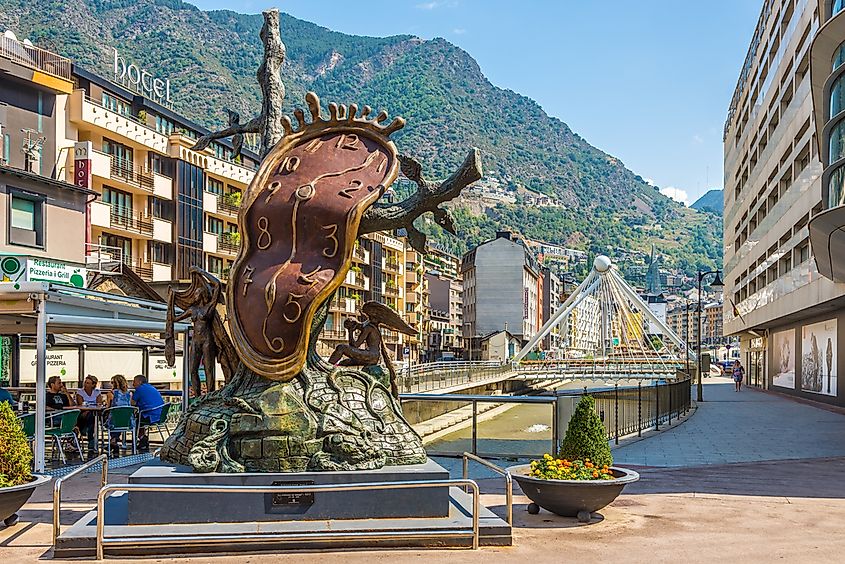 A street in Andorra la Vella. Editorial credit: milosk50 / Shutterstock.com.